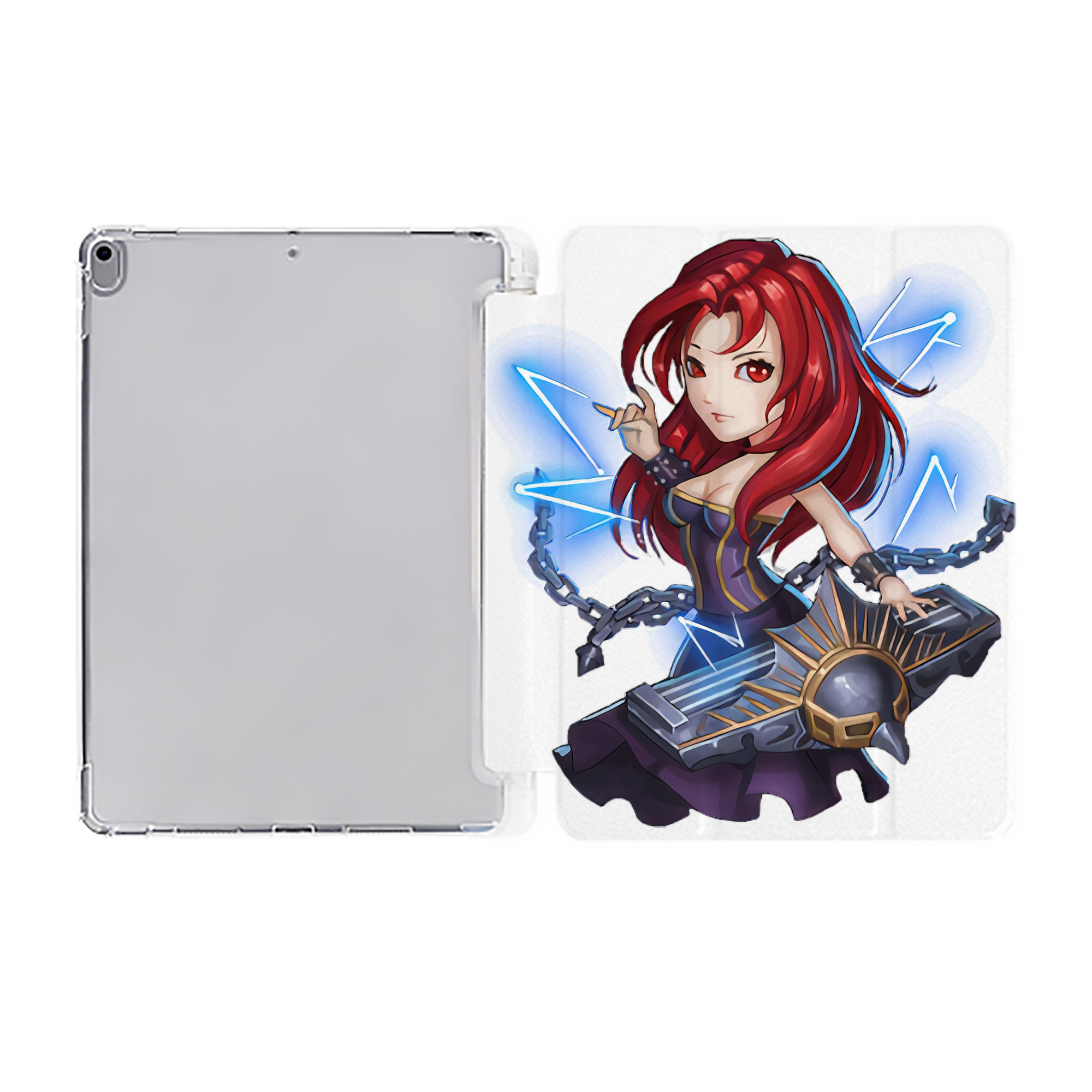 （画像用） リーグ・オブ・レジェンド League of Legends LOL IPad ケース ペン収納付き 三つ折りスタンド PUレザー×シリコン 対応機種9.5/10.5/10.9インチ